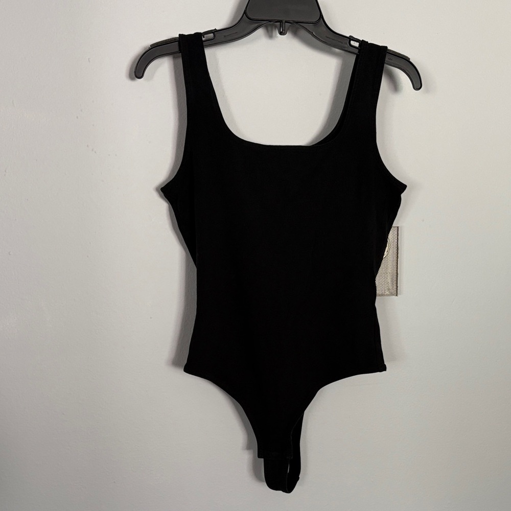 Madewell Black Scoop Neck Bodysuit